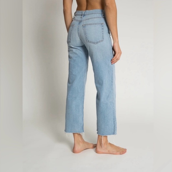 Closeout!▪️NWT  ASKK NY Crop Wide Leg Jeans In Zuma - Picture 2 of 9